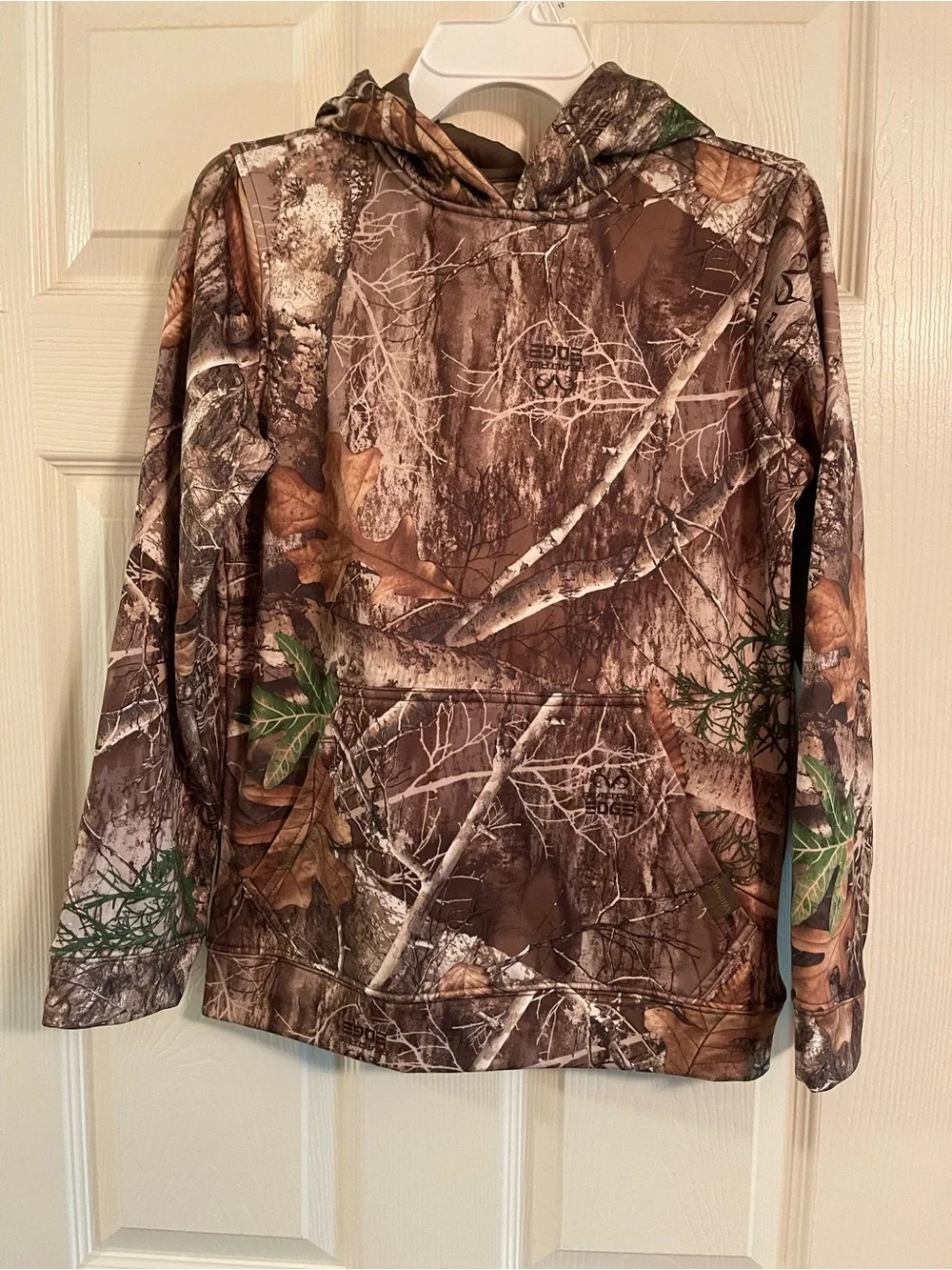 Magellan Outdoors Brown and Green Camouflage Hoodie